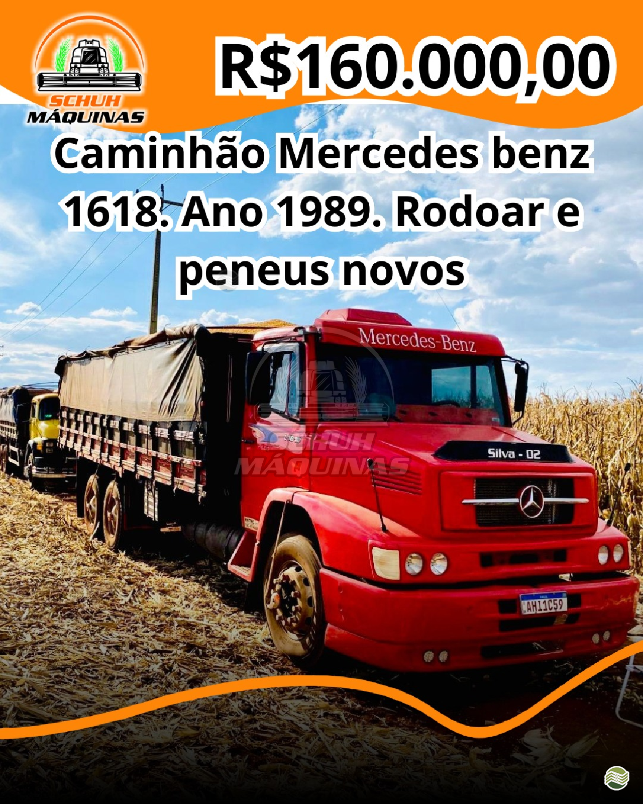 CAMINHAO MERCEDES-BENZ MB 1618 Graneleiro Truck 6x2 Schuh Máquinas MARECHAL CANDIDO RONDON PARANÁ PR